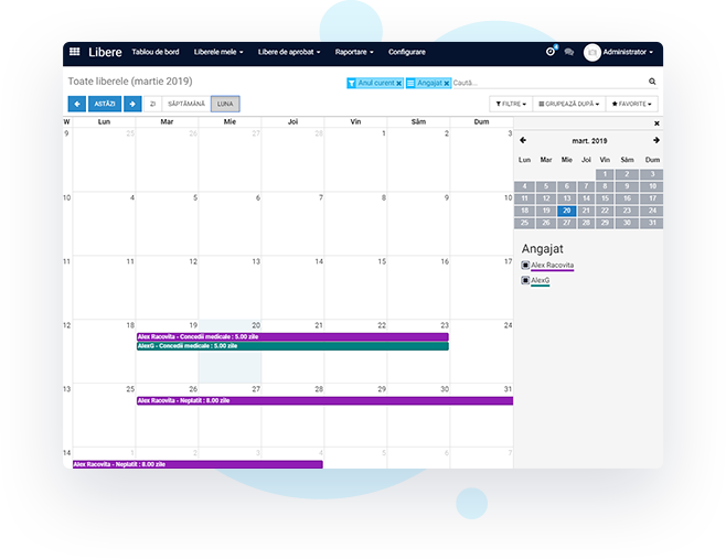 Notificări de concediu